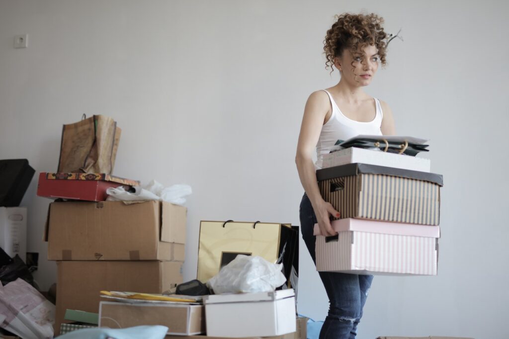 A Professional Organizer Organizing someone's home
